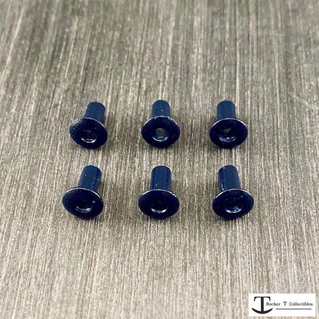 Rocker T Custom Navy Blue Jaw Pad Area Rivets Package