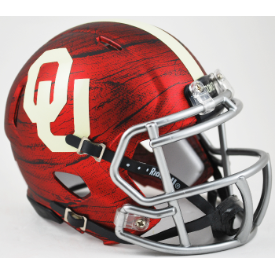 Riddell Oklahoma Sooners Bring the Wood Hydro Red Revo Speed Mini Helmet
